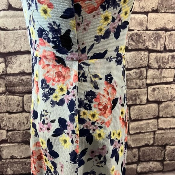French Connection Floral Spaghetti Strap Empire Style Dress Size 8 - Picture 10 of 11